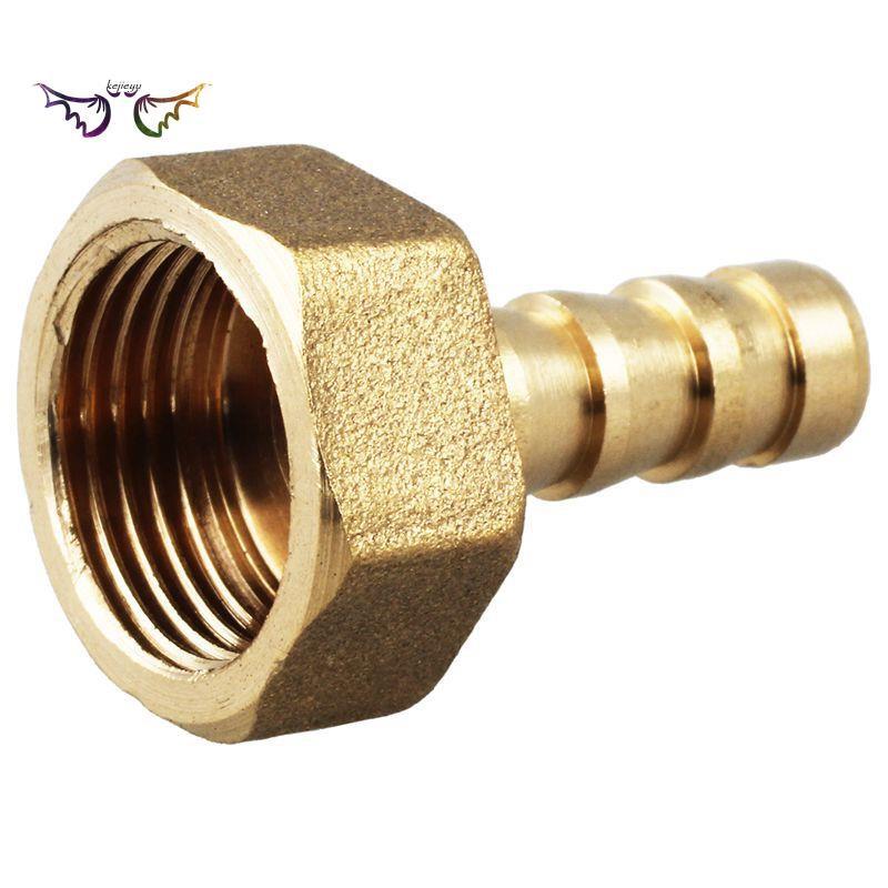 8mm Hose Brass Straight Barb Barbed Connector 3/8&quot; PT Female Thread