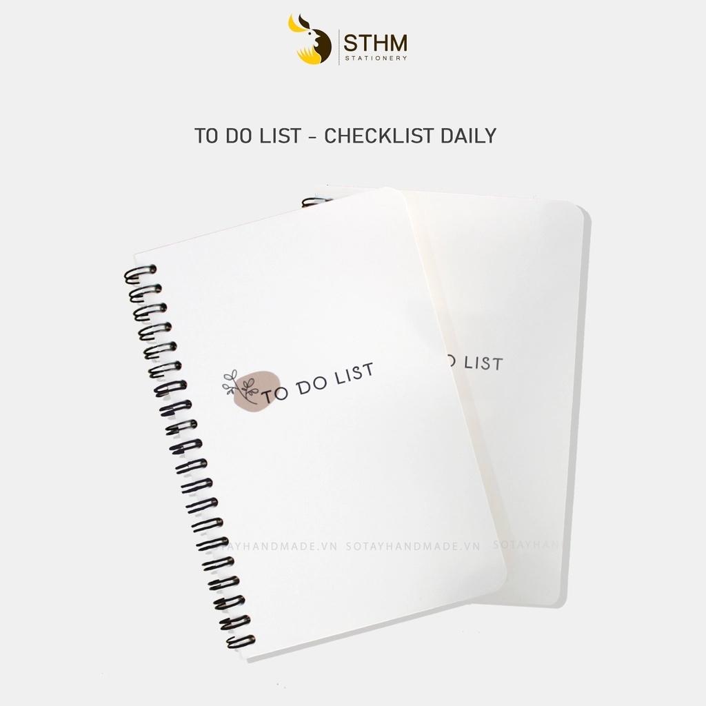 Sổ tay lập kế hoạch mỗi ngày - Sổ tay Handmade - 140 trang - Sổ tay To do list
