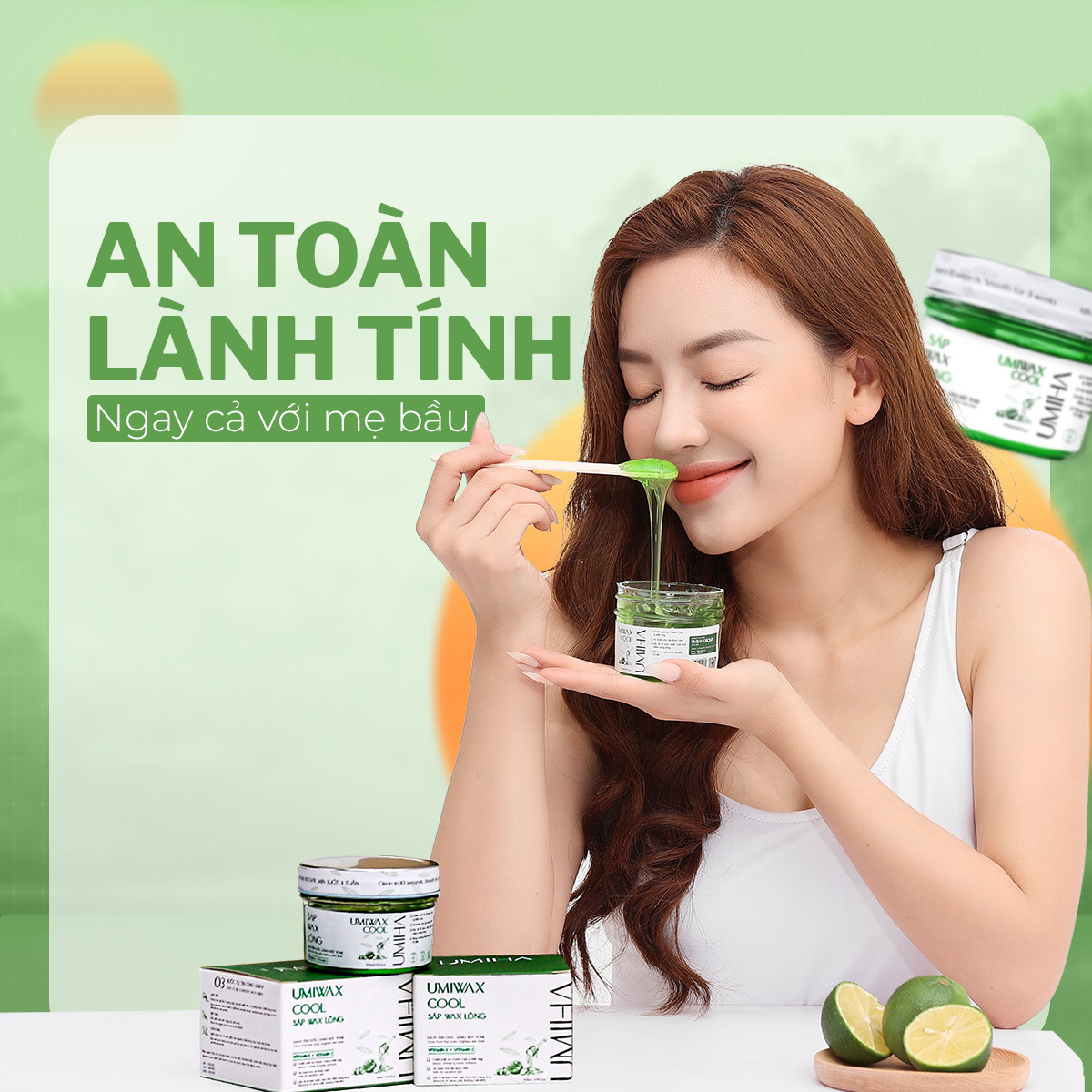 Sáp wax lông lạnh UMIHA 105ML dùng cho wax lông Nách, Chân, Tay, Body an toàn hiệu quả