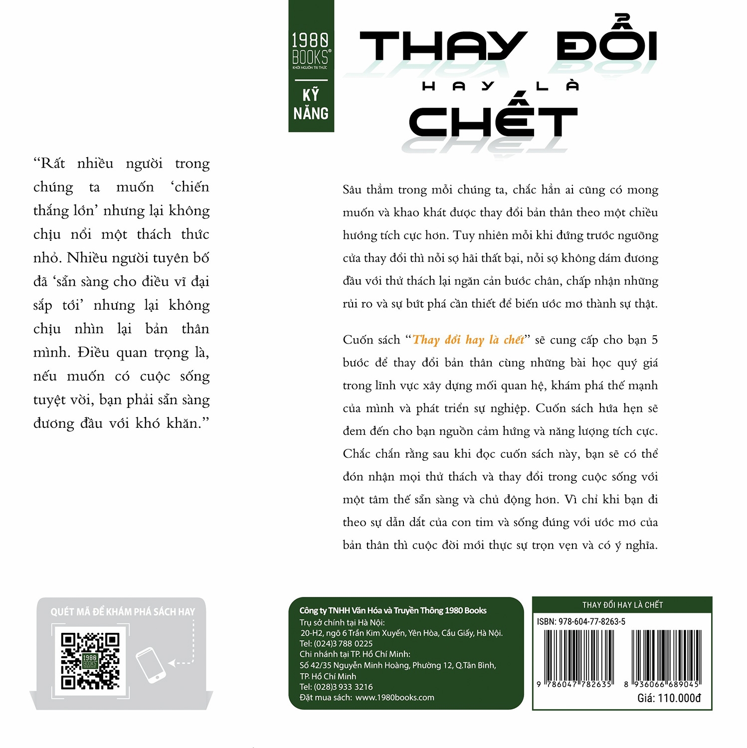 Thay đổi hay là chết - Alexi Panos, Preston Smiles - 1980Books