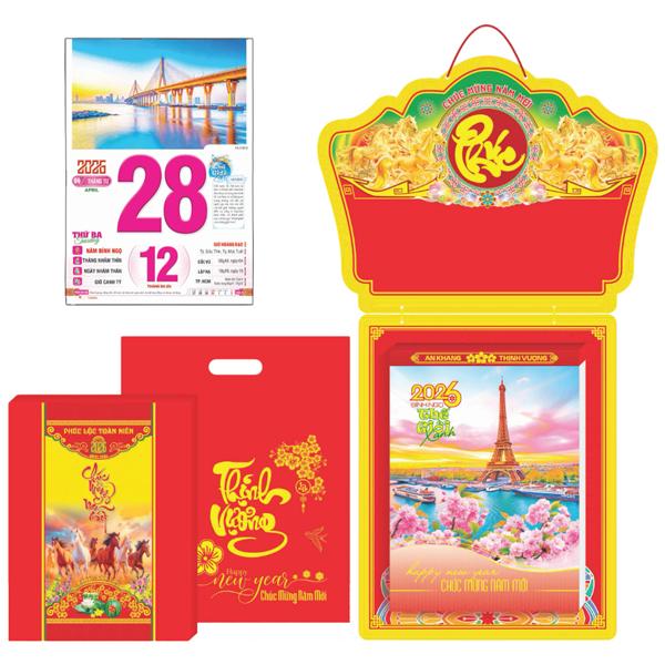 Lịch Bloc Siêu Cực Đại - Phong Cảnh Thế Giới - Bảng Treo Metalize - 29 x 42 cm - TĐ3