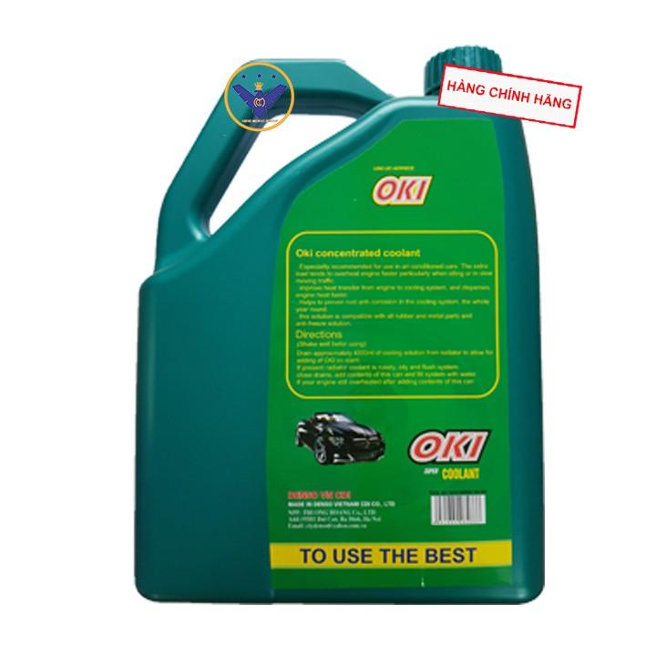 Bộ Nước làm mát xe ô tô OKI Super Coolant can 4L + Súc két nước 200ml