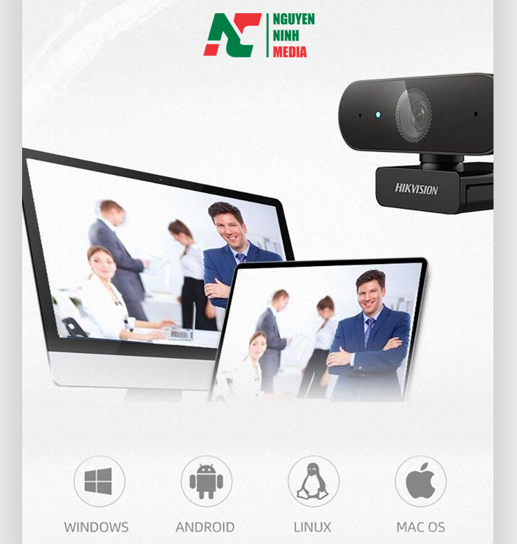 Webcam Hikvision DS-U02 Full HD (1920×1080) Tích Hợp Mic - Hàng Chính Hãng