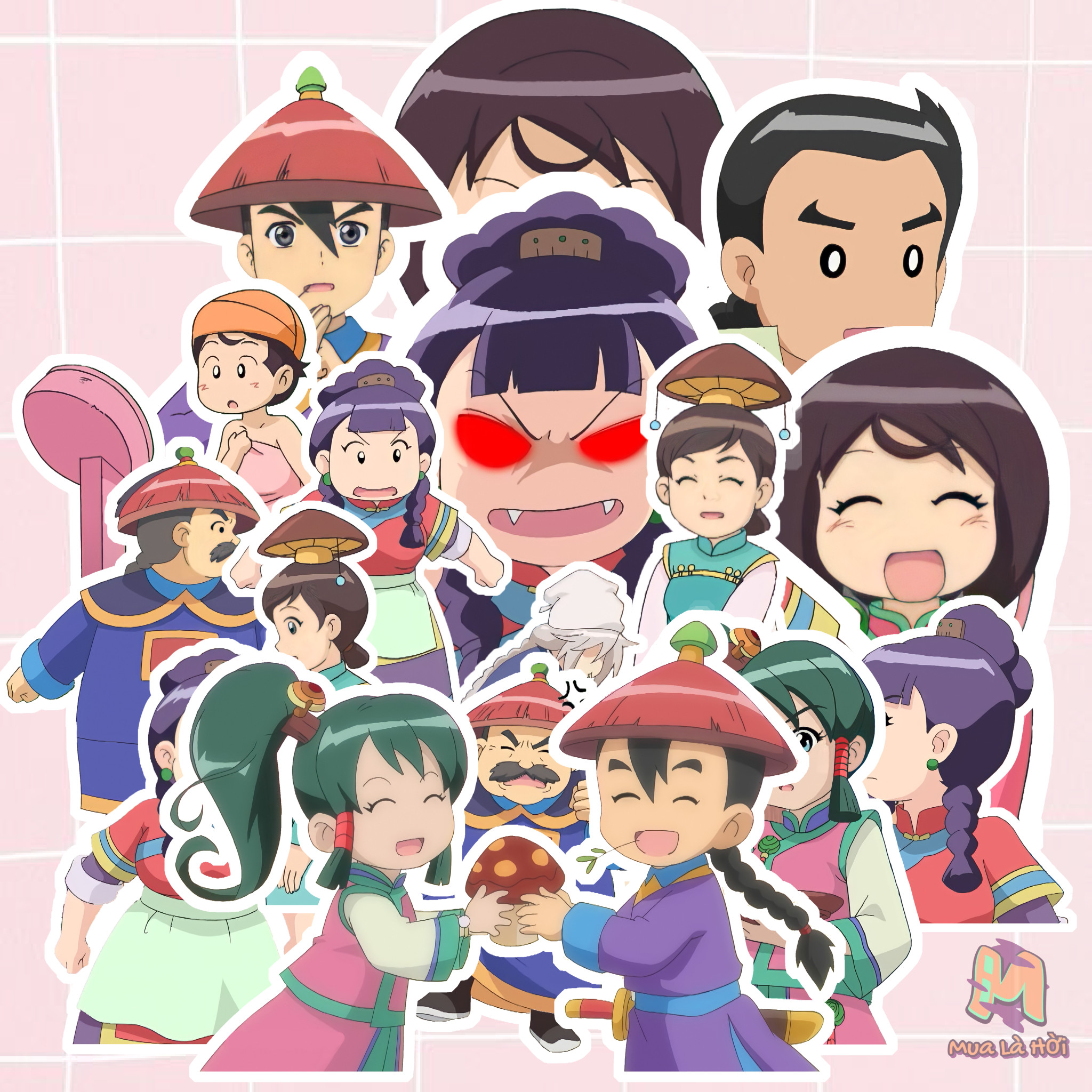 Miếng dán Stickers chủ đề Công chúa Ori