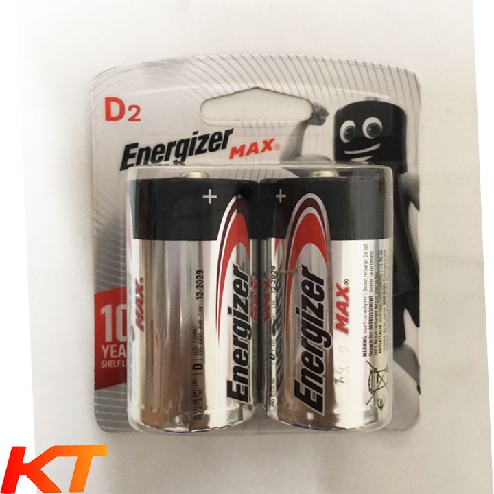 Pin đại D Energizer Alkaline 1.5v Max Power Seal (Vỉ 2 viên)