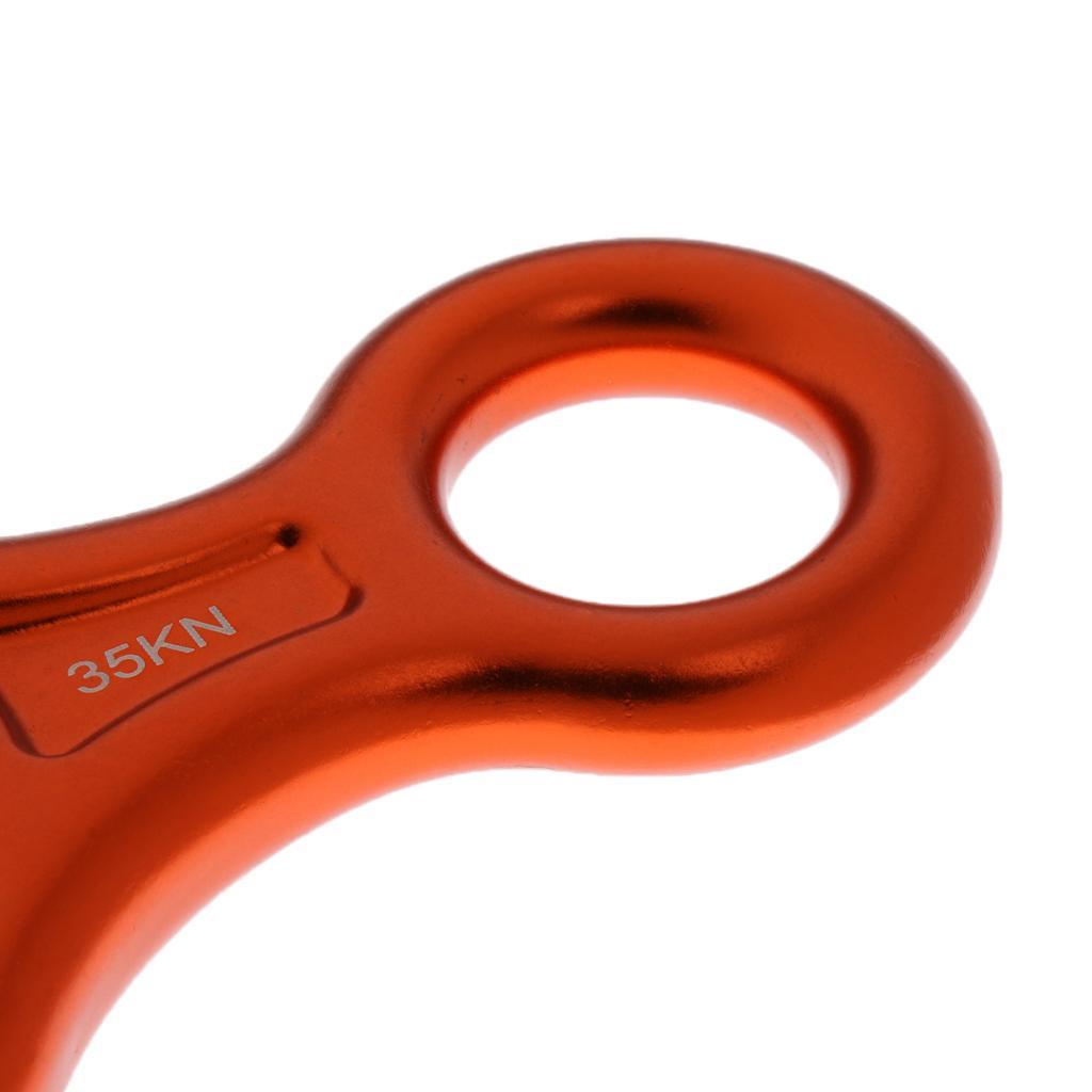 Figure 8 Descender Screw Locking Carabiner Rappelling Climbing Gear Hardware Orange