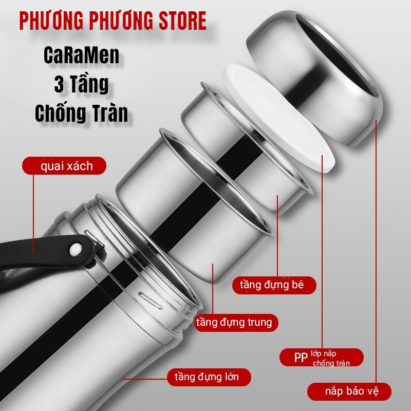 Hình ảnh Cặp lồng inox đựng cơm giữ nhiệt cao cấp,cà mèn giữ nhiệt hàn quốc,hộp đựng cơm văn phòng 2000ml