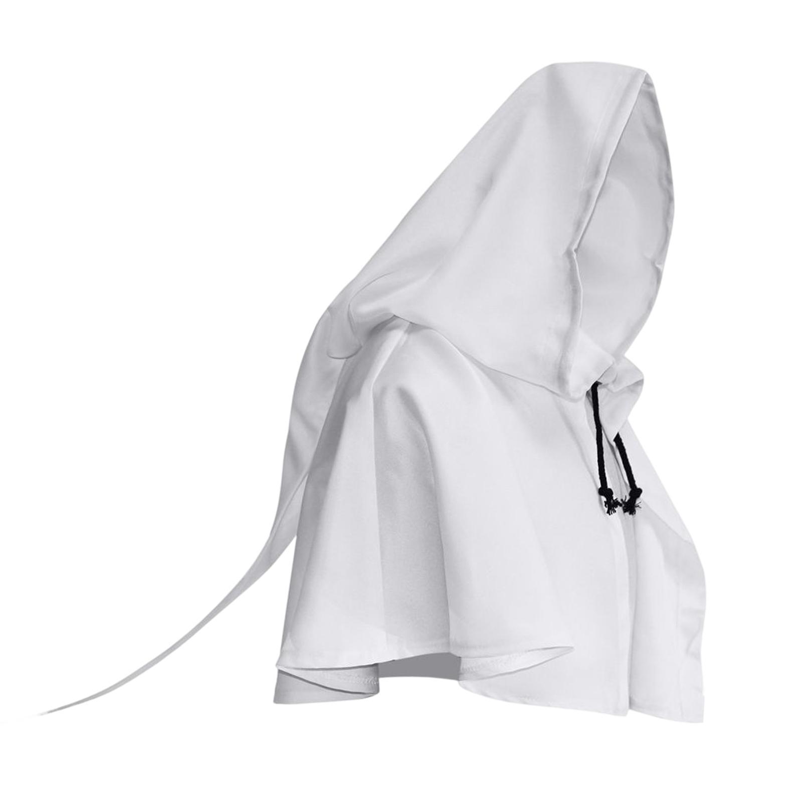 Halloween Cloak Priest Robe Cosplay Cape Gothic Hat Wizard Cloak Hooded Poncho for Adults