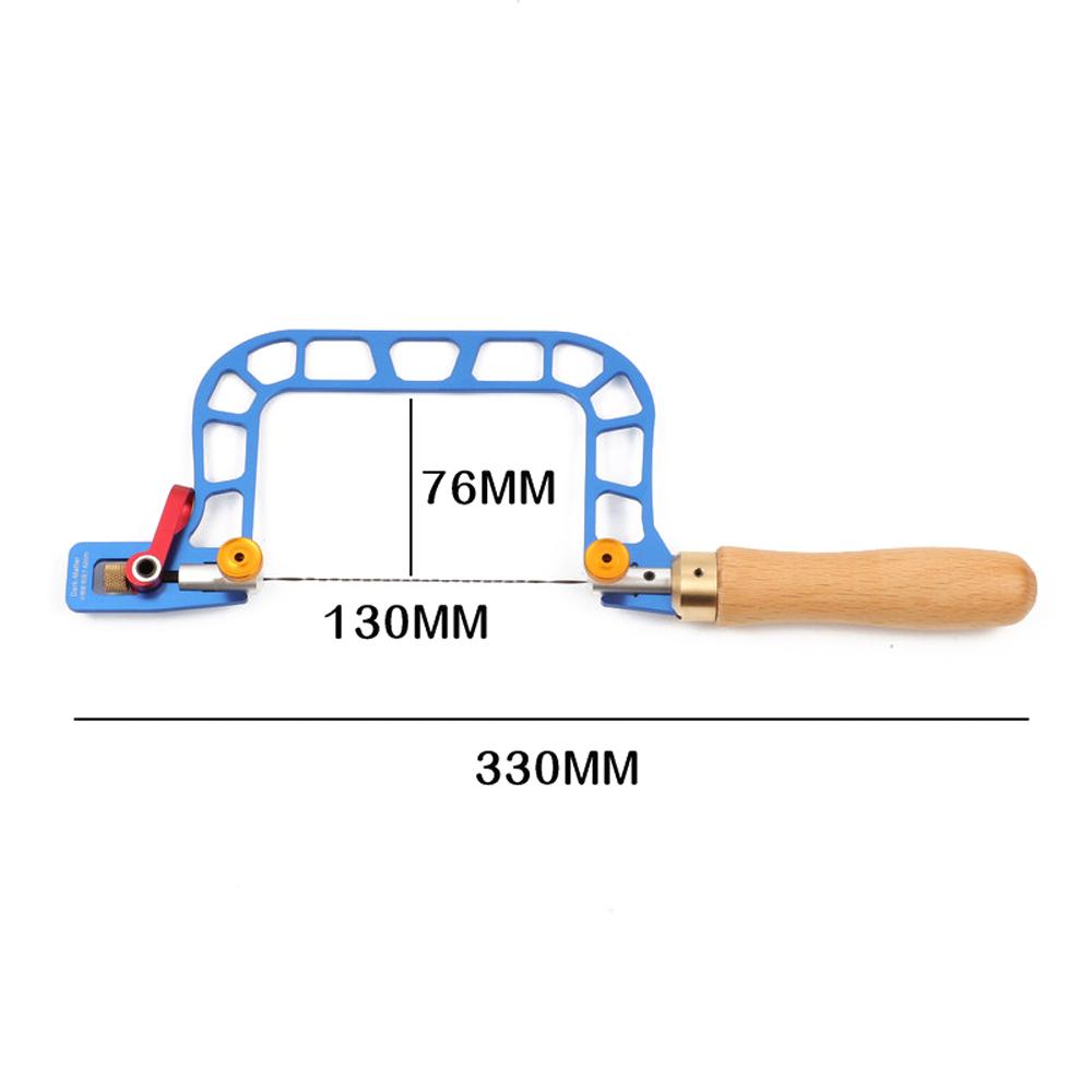 Alloy Steel Manual Wire Saw Aluminum Alloy Frame Fret Saw Woodworking Coping Saws Handheld Pull Saw Hand Tool