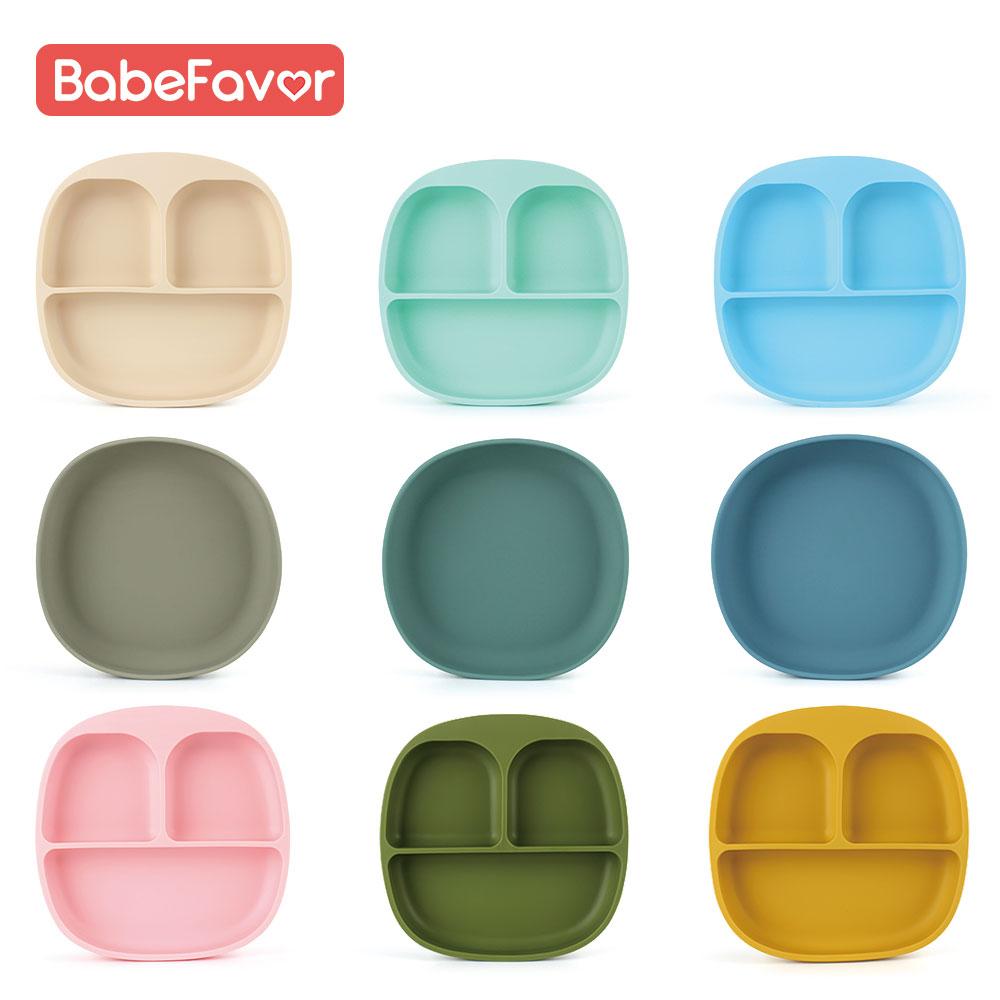 Trẻ Em Bát Đĩa Có Nắp Silicone Mềm An Toàn Hộp Bảo Quản Thực Phẩm Cho Bé Bộ Đồ Ăn Đồ Dùng Cho Bé Ăn Khay Đựng Hoa Quả