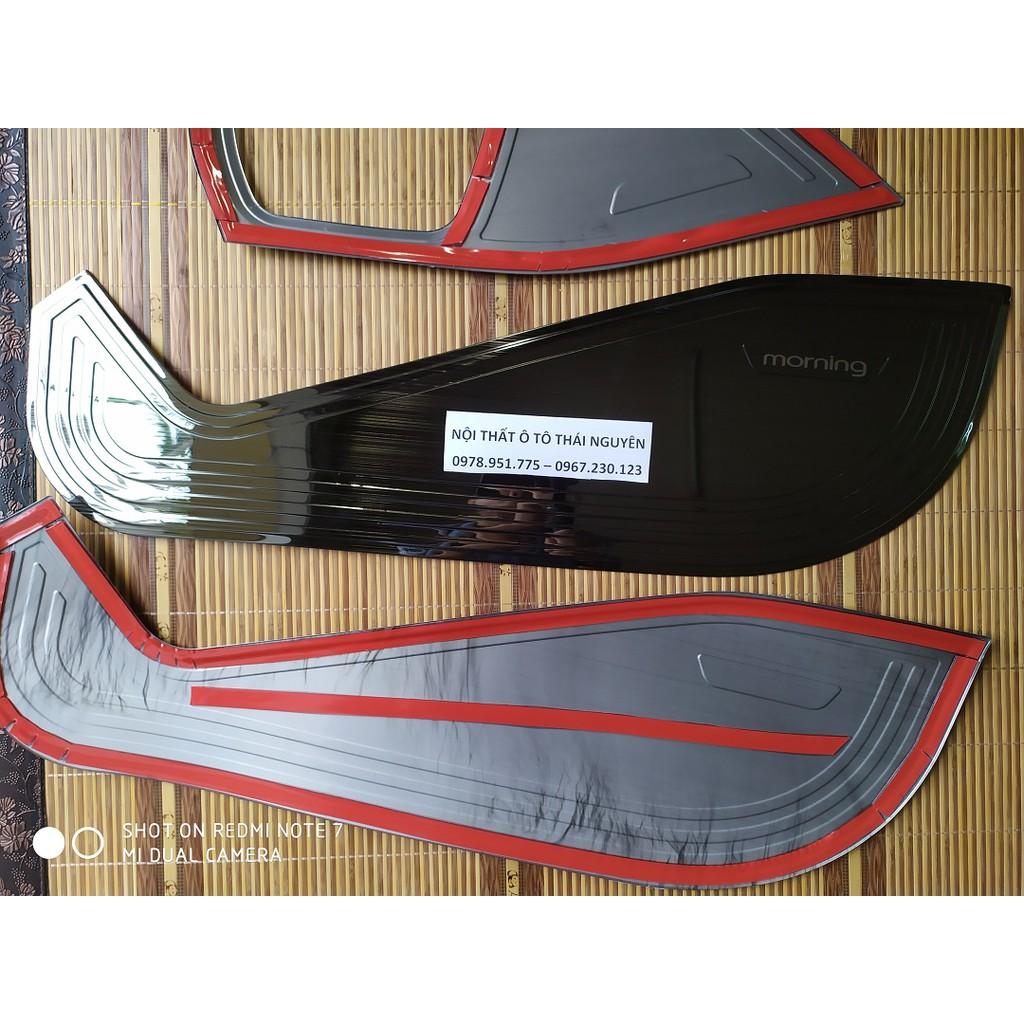 Ốp chống xước tabli cánh cửa dành cho Morning 2013-2019 titan