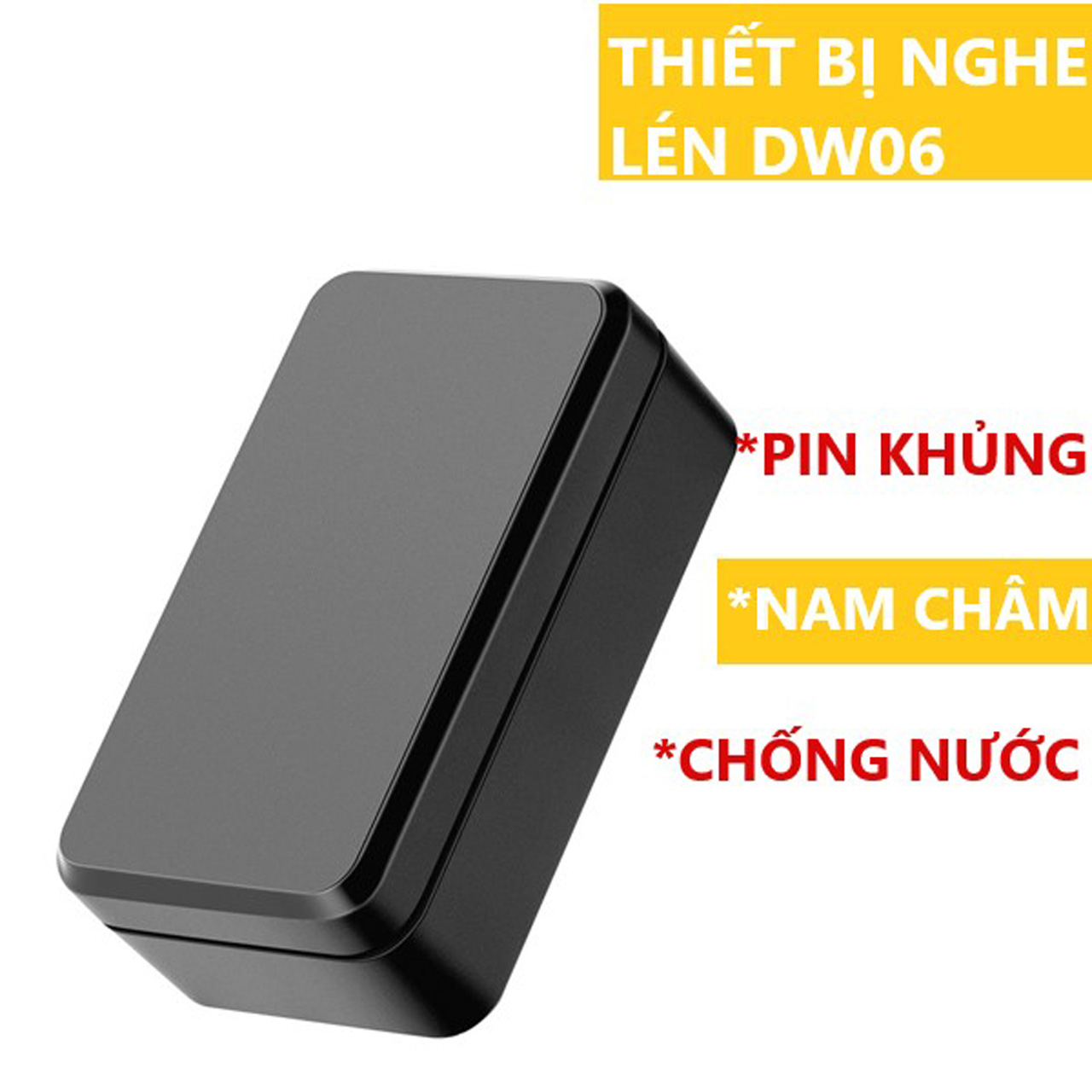 Định vị GPS ghi âm DW06 không dây có pin 15 ngày, chống nước, có nam châm