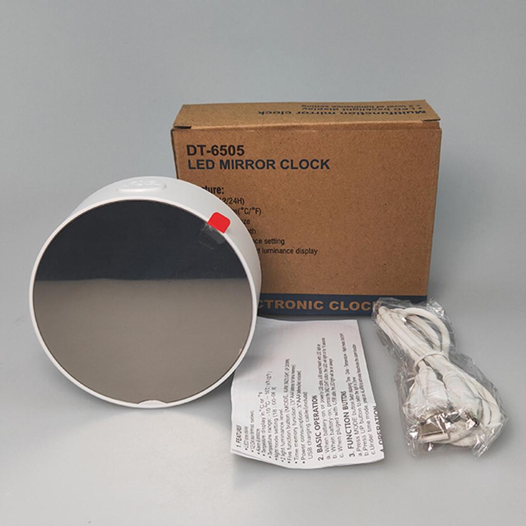 2x LED Alarm Clock Multi-function Easy To Read Electronic For Bedroom Office