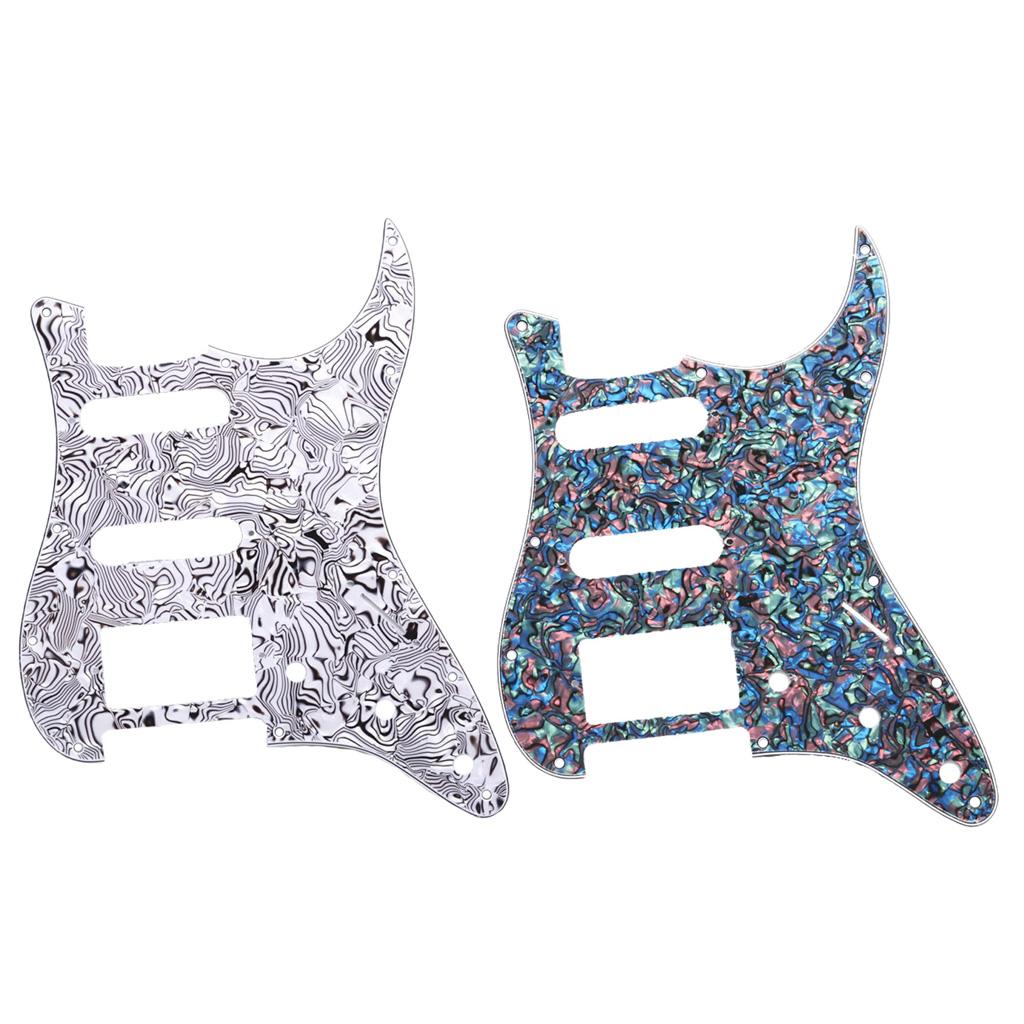 Guitar Pick Guard 3-Ply SSH Scratch Plate Replacement for Strat ST SQ Stratocaster Electric Guitar