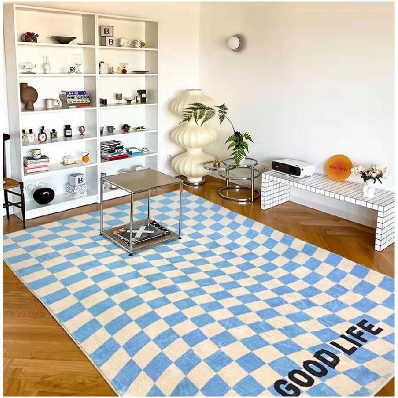 Thảm Lót Sàn Họa Tiết Ô Cờ Độc Đáo Trang Trí Nhà Cửa