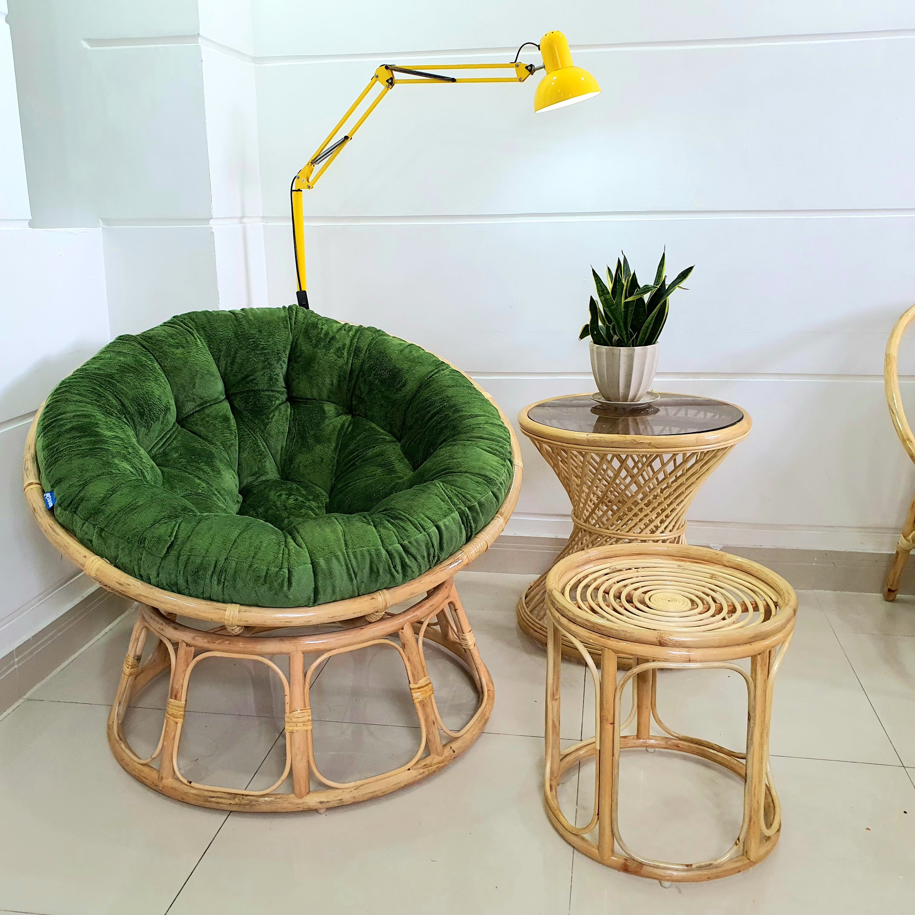 Ghế papasan + đôn ghế