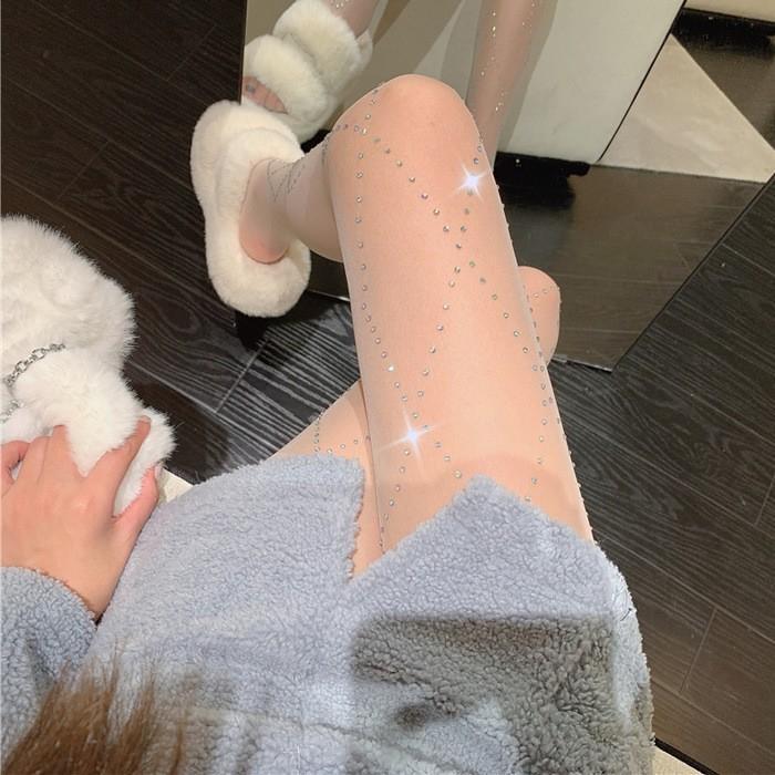 Quần tất, vớ quần đính đá lấp lánh lấp lánh bling bling thời trang sang chảnh, phong cách, siu bền,khó rách xước cho nữ Women