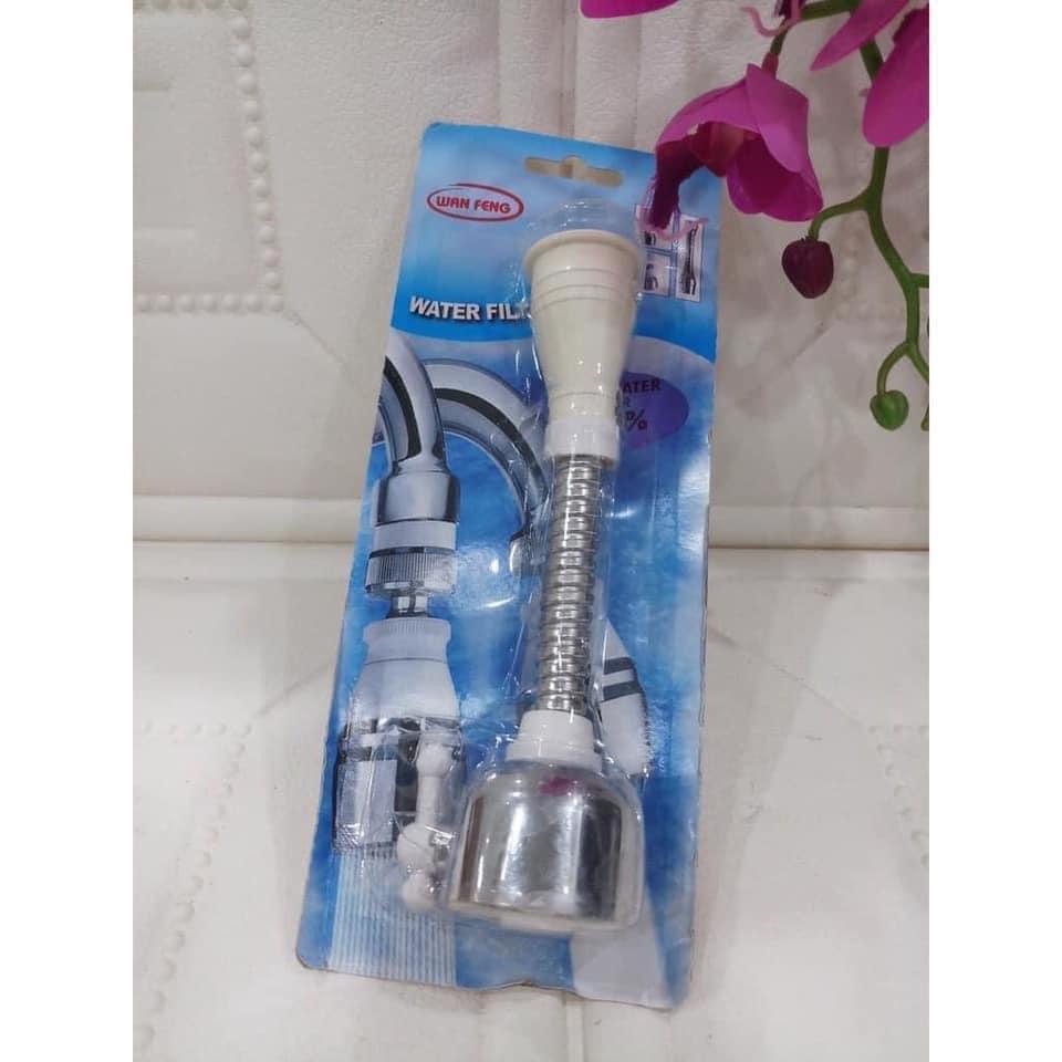 Đầu vòi rửa bát tăng áp chống bắn nước, có 2 chế độ nước xoay 360 độ