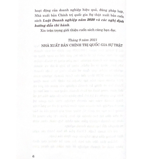 Sách Luật Doanh Nghiệp Năm 2020 Và Các Nghị Định Hướng Dẫn Thi Hành - NXB Chính Trị Quốc Gia Sự Thật