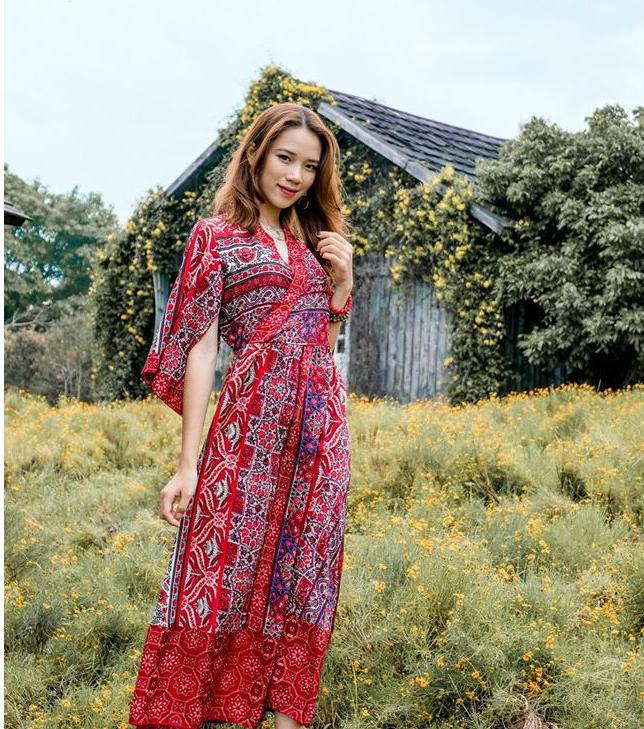 Mayoree dress - Váy đỏ Nhật Bản