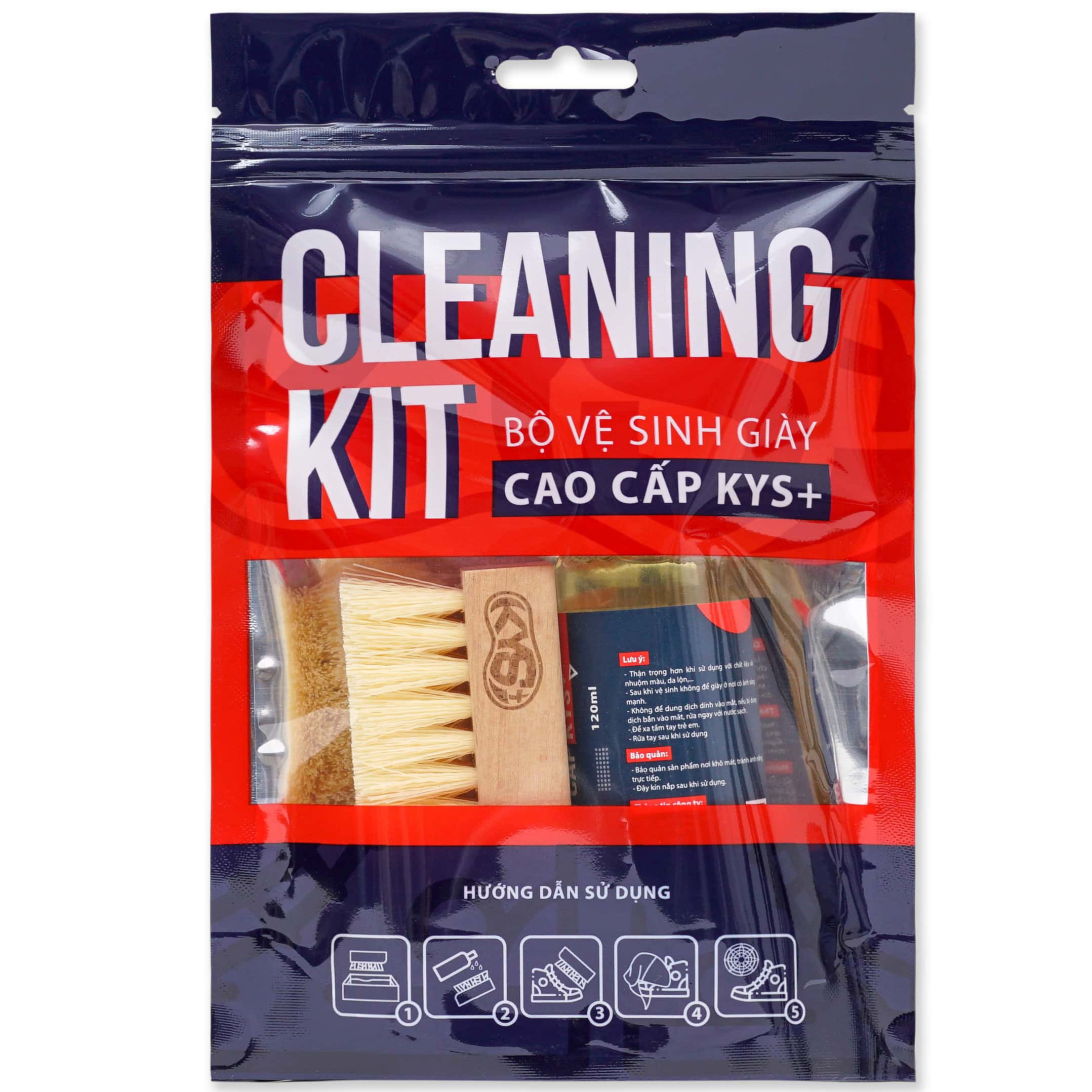 3 Gói Giấy Ướt Lau Giày Sneaker Clean Master + Bộ Dung Dịch Vệ Sinh, Bàn Chải Tẩy Trắng Làm Sạch Cho Dép, Giày Vải, Da