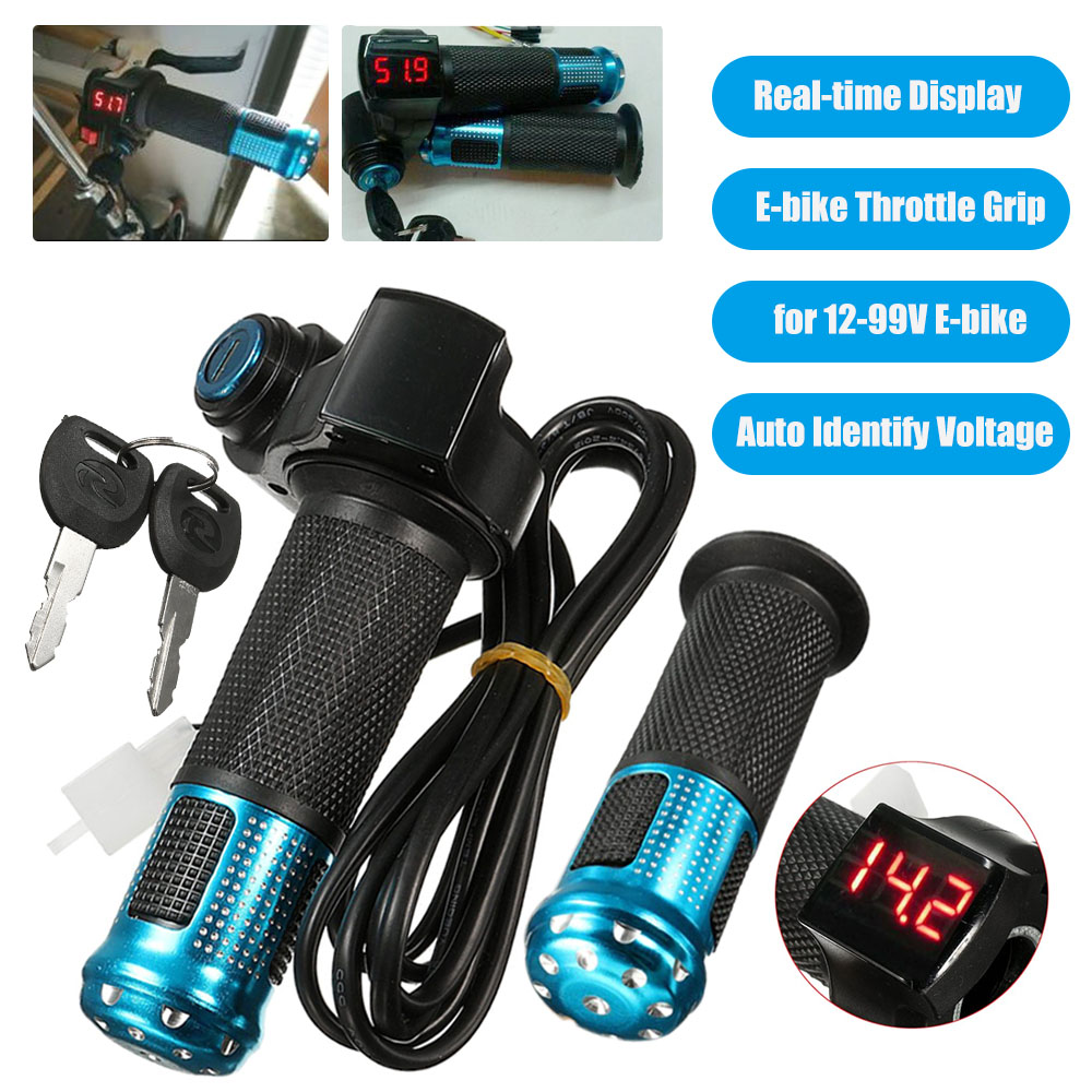 Tay Lái Điện Xe Trượt Scooter Có LED Đồng Hồ Kỹ Thuật Số