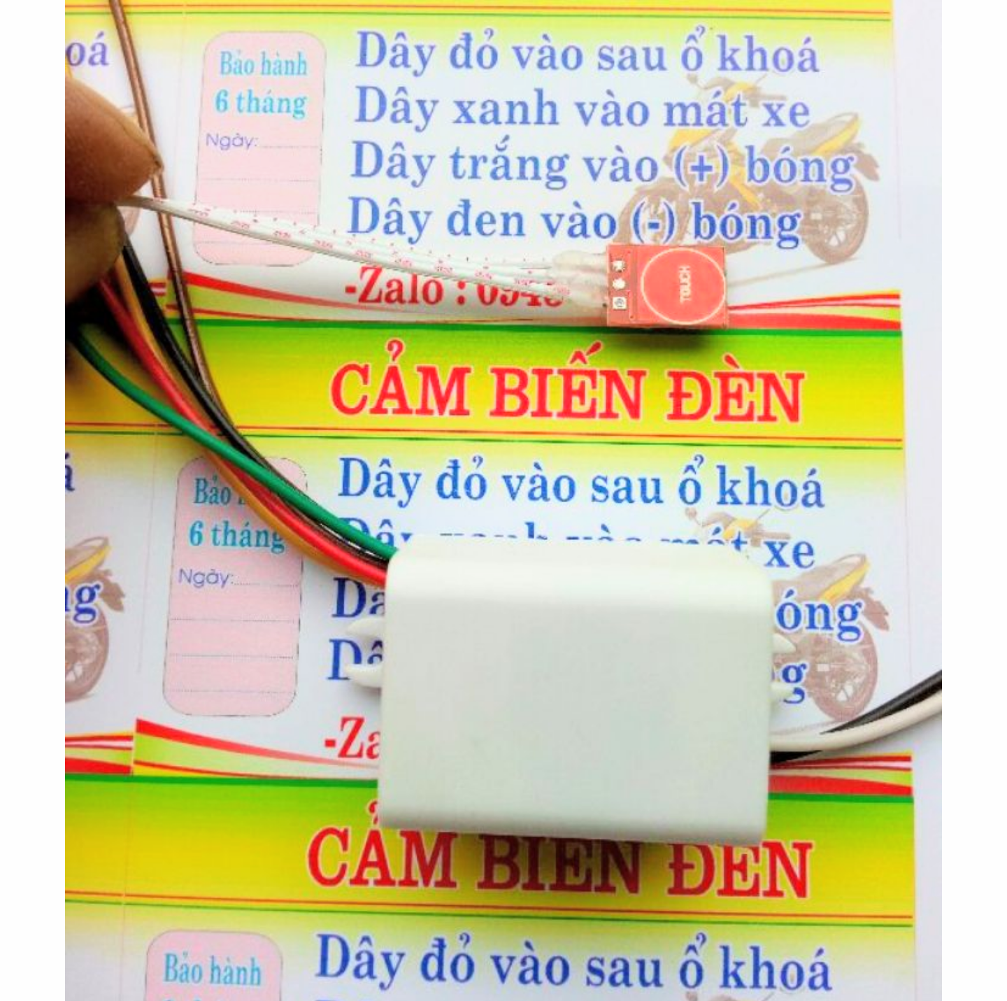 CẢM BIẾN CHẠM TAY TỰ ĐỘNG BẬT TẮT ĐÈN XUYÊN QUA LỚP NHỰA XE MÁY XE ĐẠP ĐIỆN TIỆN DỤNG HÀNG CHUẨN CHẤT LƯỢNG