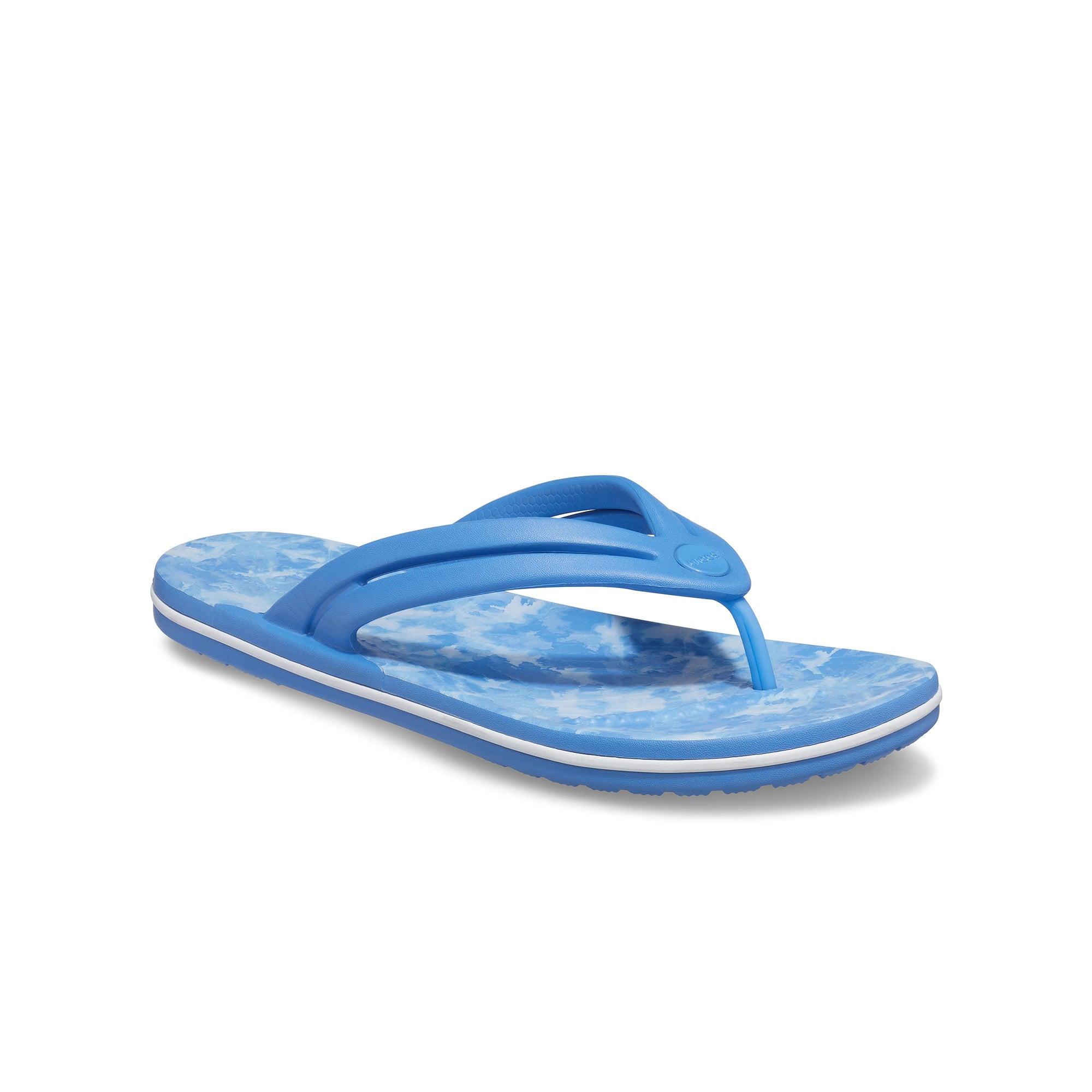 Dép nhựa nữ Crocs Crocband Flip Bleach Dye - 207316