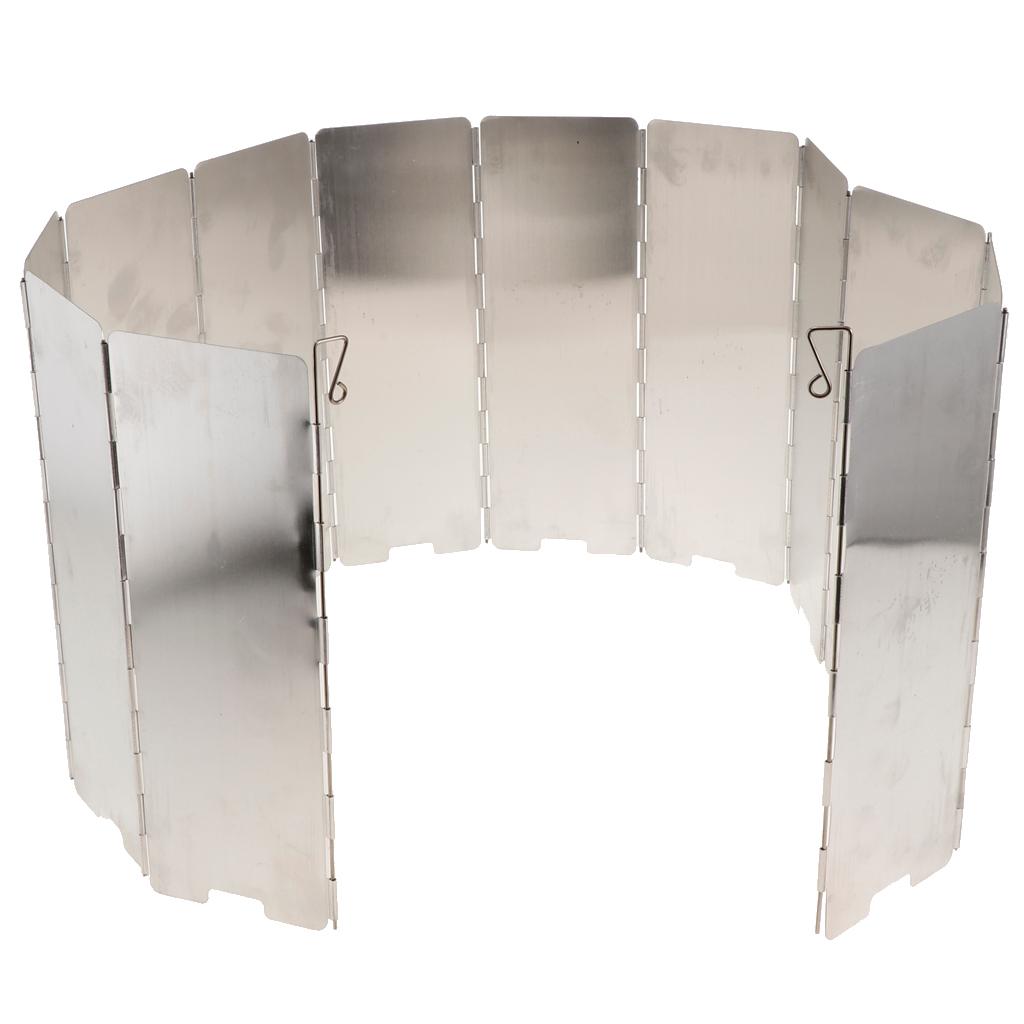 Folding Camping Cooker Gas Stove Wind Shield Screen Flexible Windshield