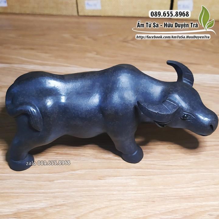 Đạo cụ trà đạo bằng tử sa - trâu tài lộc - pha trà, trà đạo - chuyên trà ô long, trà thái nguyên