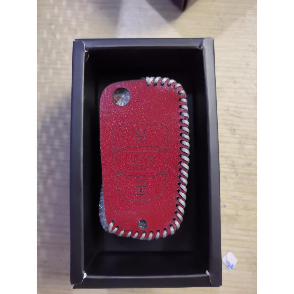 Bao Da Chìa Khóa Xe Accent 2010-2013, Moring 2009-2010, kia caren, fote, Da Bò , Khắc Tên, Số ĐT Chủ Xe