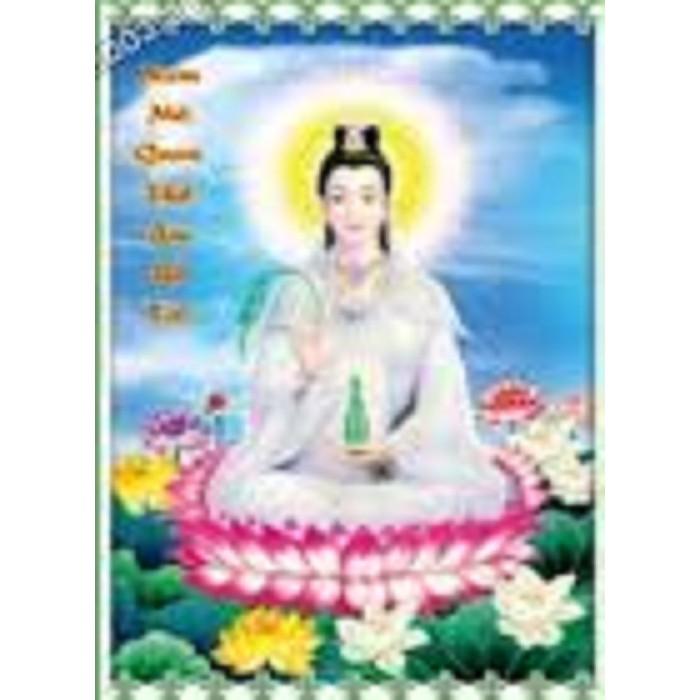 Tranh thêu Quan thế âm bồ tát - LV3253