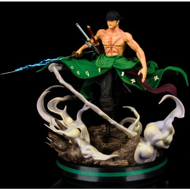 Mô hình Zoro cởi áo có 3 đầu 31cm - One piece