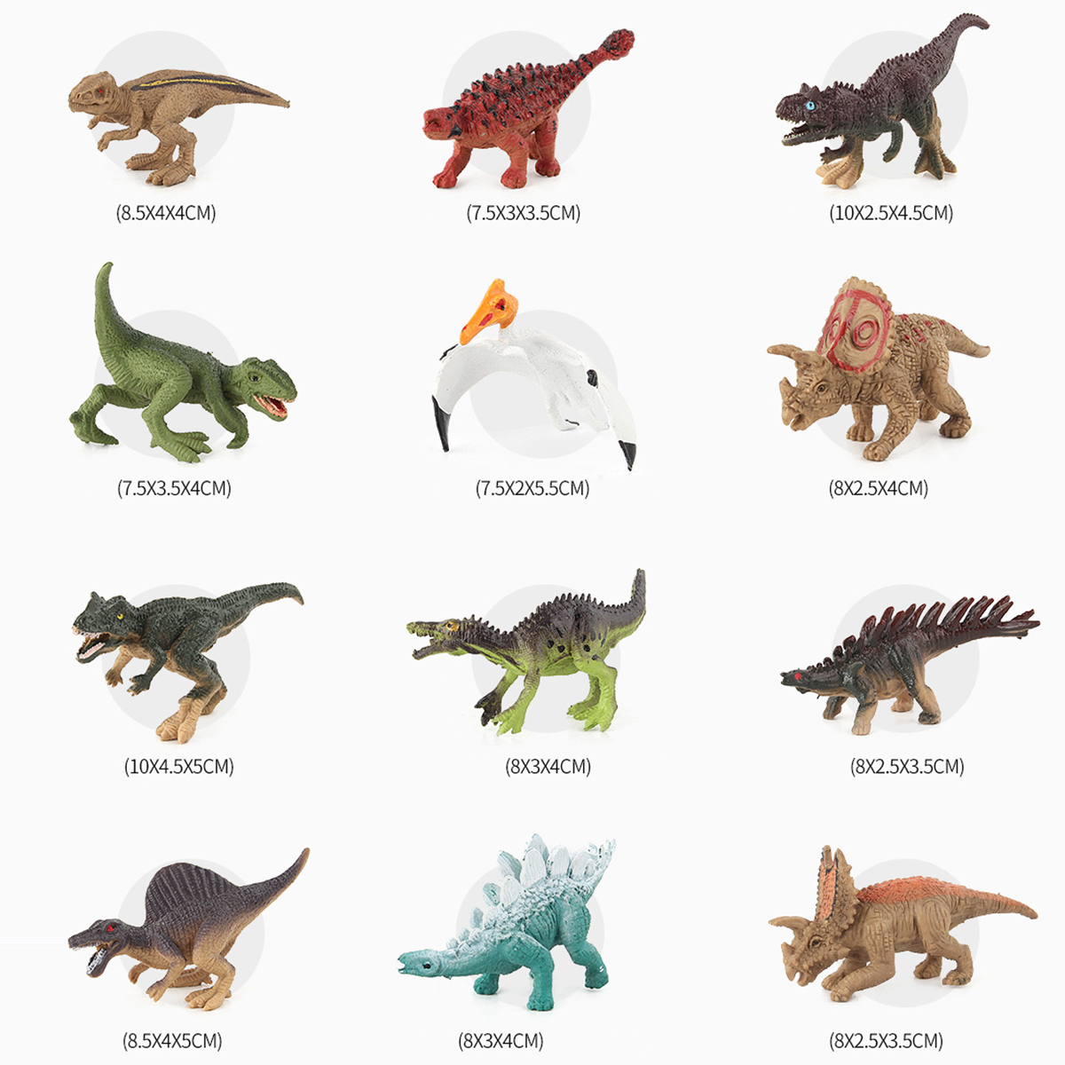 Mô hình đồ chơi khủng long kỉ Jurassic World Dinosaurs cho bé (Bộ 12 khủng long)