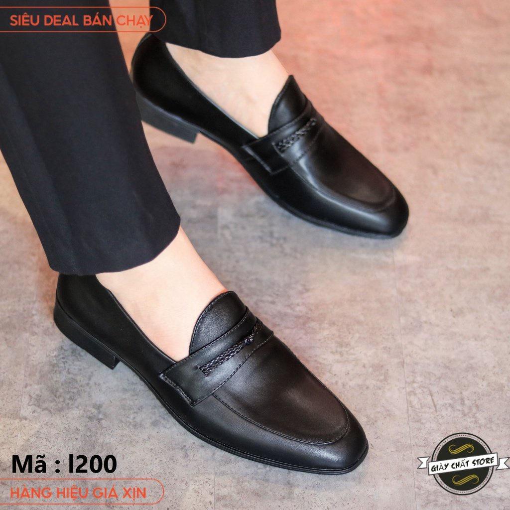 Giày lười nam,giày da nam đế khâu chắc chắn mã l200