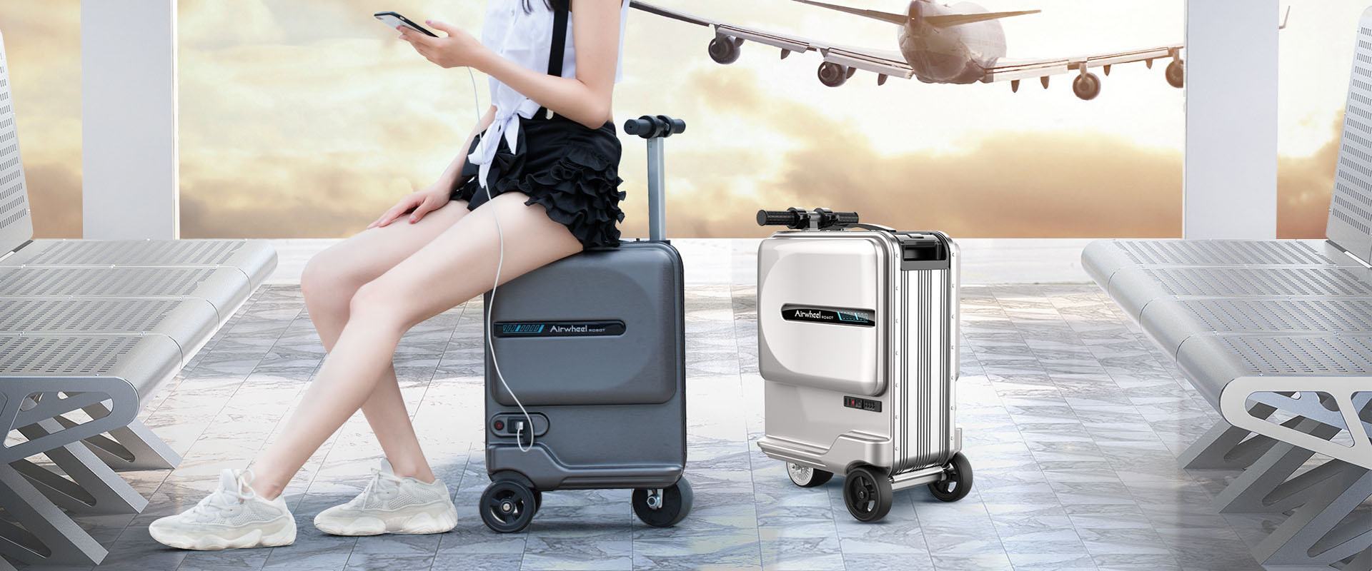 Vali điện Homesheel Airwheel SE3mini chính hãng (bảo hành 2 năm)