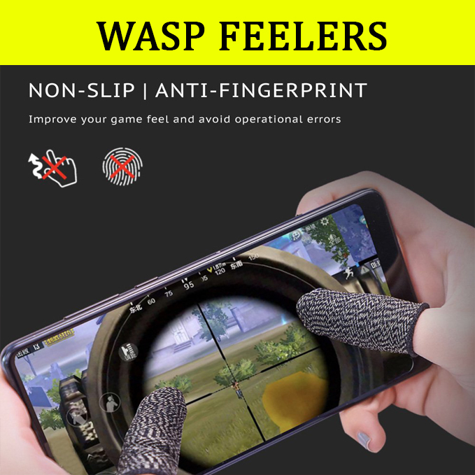 Bao tay chơi game cảm ứng Wasp Feelers găng tay chống mồ hôi, chống trượt - 1 ngón lẻ no box