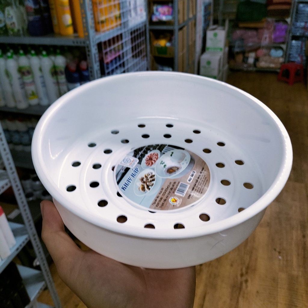 Vỉ Hấp Thức Ăn Bằng Nhựa Đường Kính 22cm Việt Nhật - Hàng chính hãng