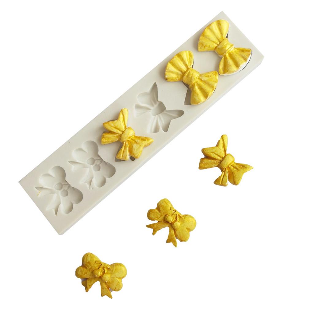 Bowtie Butterfly Fondant Cake Mould Silicone Mold Cupcake Decor Baking Tool