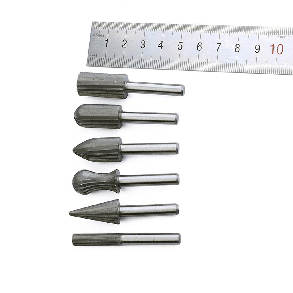 6x Routing Router Grinding Bits Burr Speed Kit