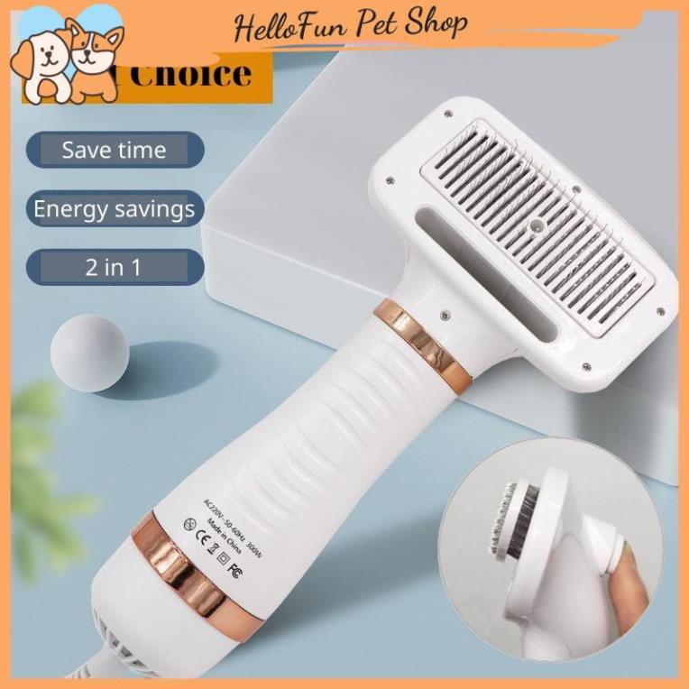 Máy sấy lông kiêm lược chải đa năng cho chó mèo