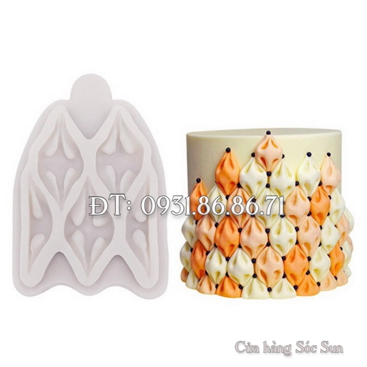 Khuôn silicon viền kiểu Châu Âu - Mã số 1528