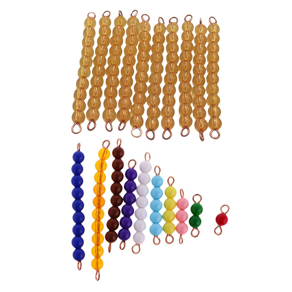 Kids Toddlers 1-10 Beads Bar Math Learning Counting Educational Training Toy