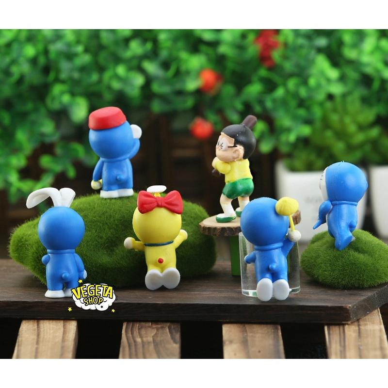 Mô hình Doraemon Doremon - Set 6 nhân vật Doraemon Doremon Nobi Nobita Dorami Doremi - 6cm