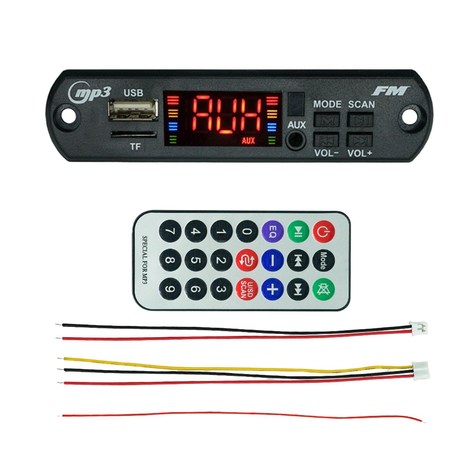 Multifunction BT MP3 Player Decoding Board with Remote Control 12V for Auto