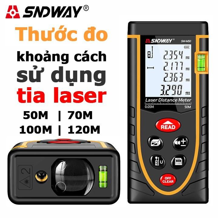 Thước đo khoảng cách 50m bằng laser SNDWAY SW-M50