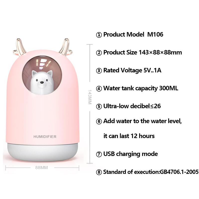 800ML Đôi Xịt Phun Sương Tạo Độ Ẩm Siêu Âm Thông Minh Tay Cảm Ứng Tinh Máy Khuếch Tán Tinh Dầu LED Phun Sương Tạo Máy Tạo Độ Ẩm Không Khí