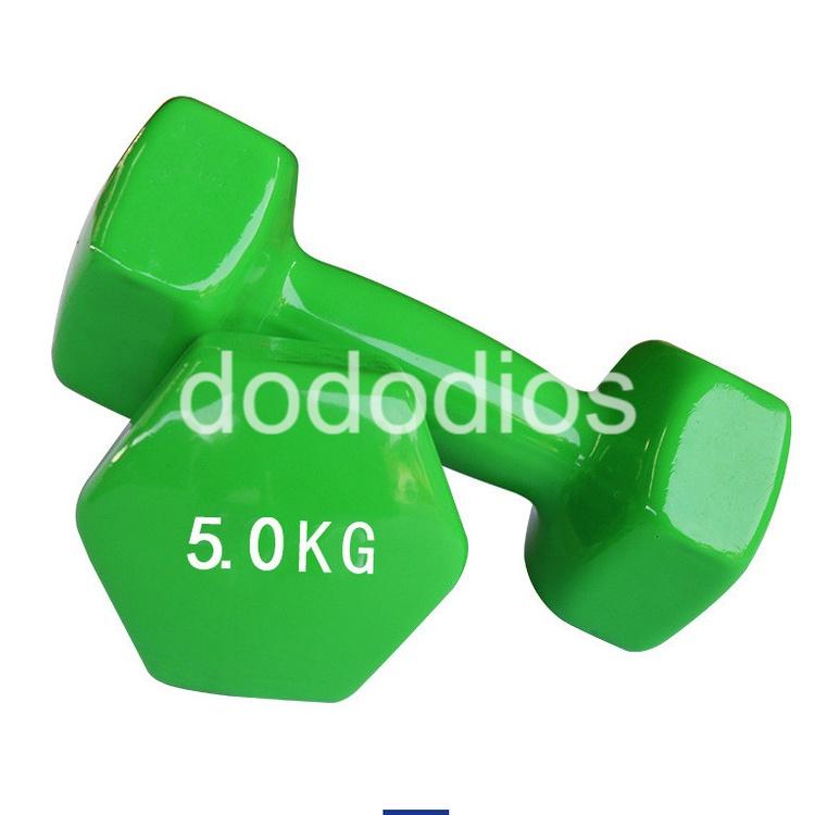 Tạ tay dododios tập gym yoga thể dục tại nhà 0,5kg 1kg 1,5kg 2kg lõi gang bọc cao su cao cấp chống xước chống vỡ sàn nhà