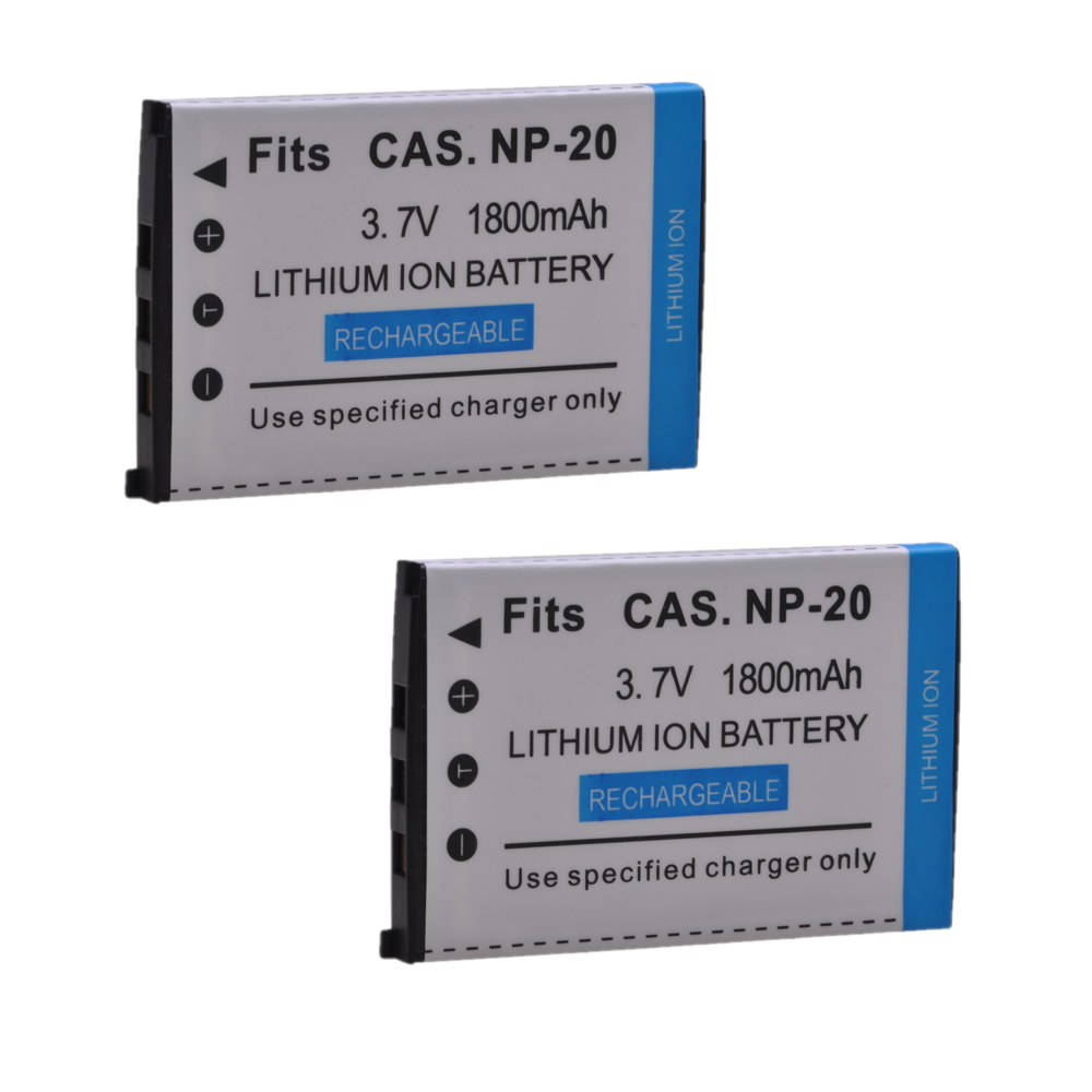 2 Pin NP-20 CNP20 NP20 cho Casio EX-Z7 Z8 Z11 Z60 Z65 Z70 Z75 Z77 S100 S500 S600 S770 S880 M1 M2 M20 S1 S2 S3 S20, NP 20 Màu sắc: 3x Pin