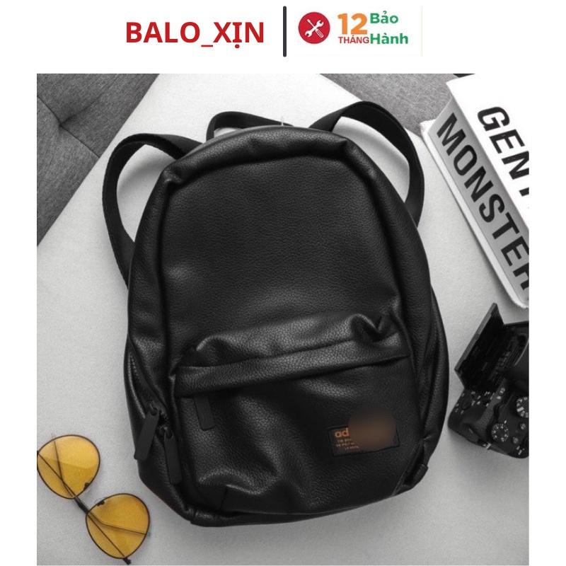 Balo da nữ National Compact Premium trơn thời trang nam nữ phong cách Hàn quốc